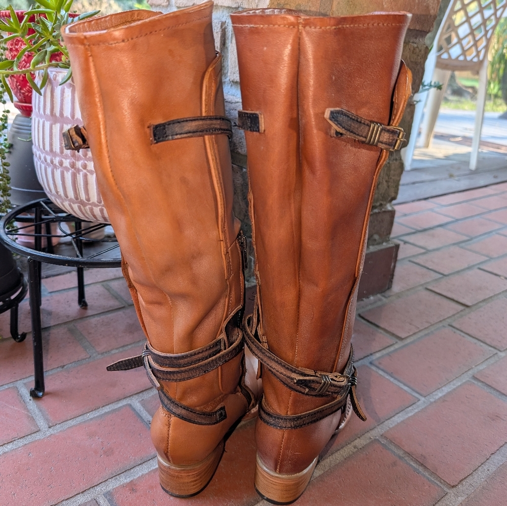 Freebird by Steven 'GIA' Mid Calf Boots TAN/CAMEL size 7 - Picture 6 of 11